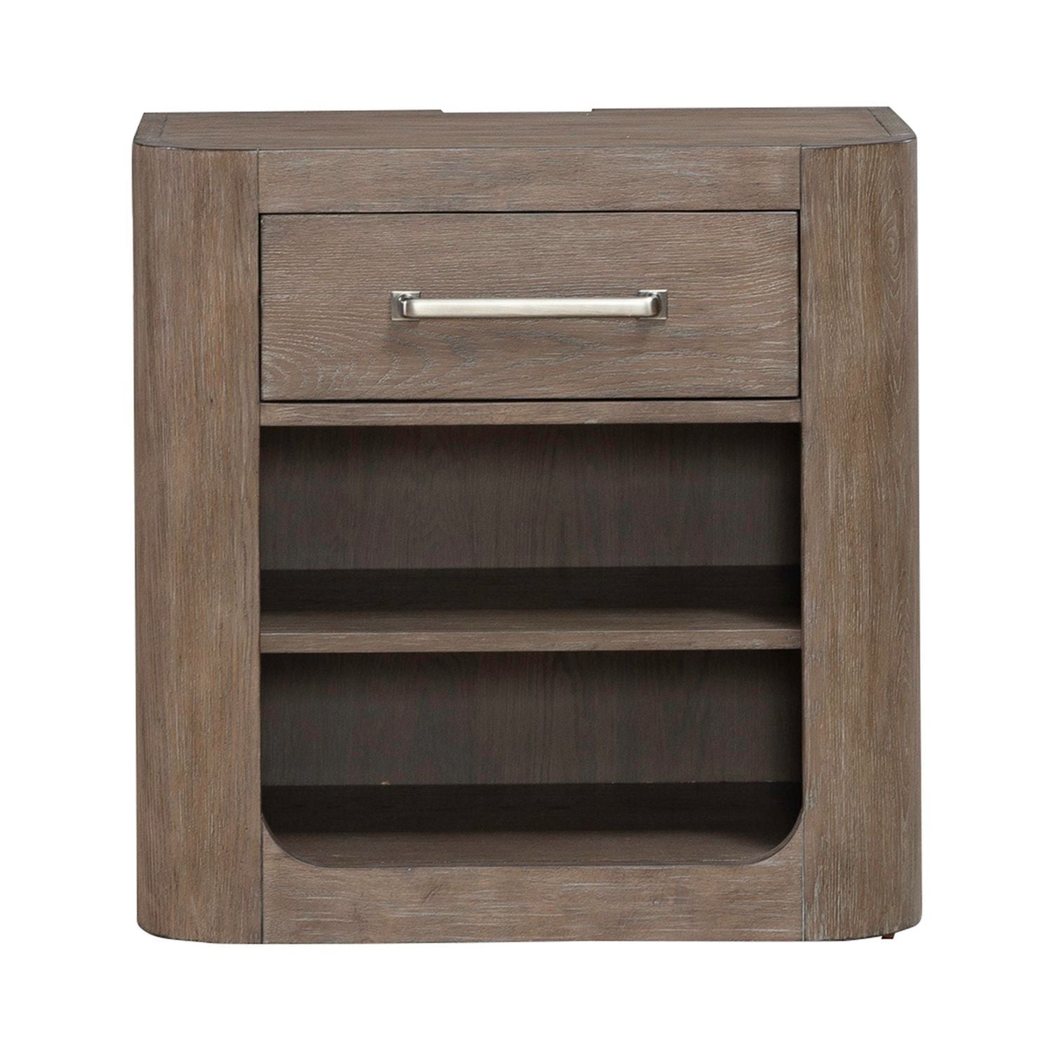 South Bend - Open Nightstand With Charging Station - Brown - Hornell Furniture Outlet