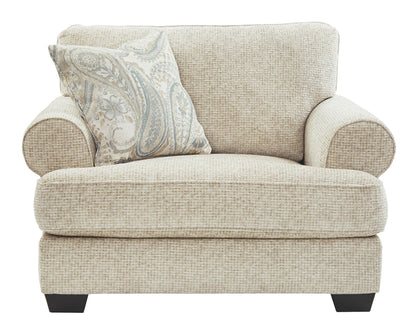 Monaghan - Sandstone - Chair and a Half - Hornell Furniture Outlet