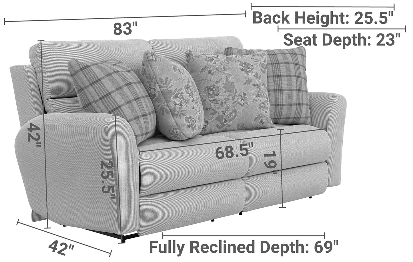 Chappy - Lay Flat Reclining Sofa - Hornell Furniture Outlet