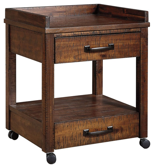 Baldridge - Rustic Brown - Printer Stand - Hornell Furniture Outlet