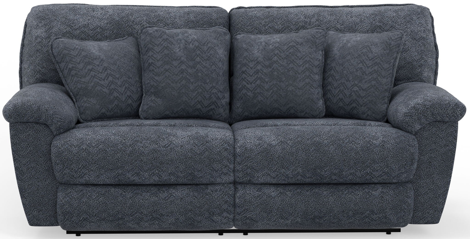 Paxon - Deep Seat Power Reclining Sofa With Power Adjustable Headrest - Smoke - Hornell Furniture Outlet