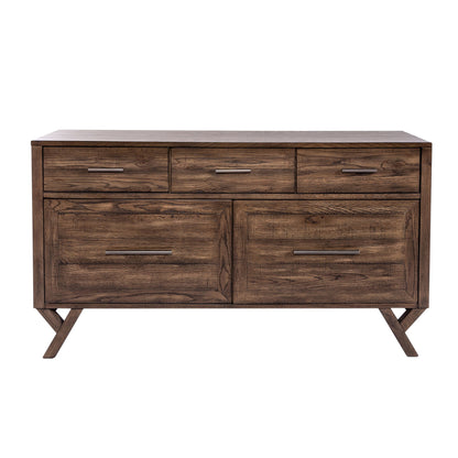 Lennox - Credenza - Dark Brown - Hornell Furniture Outlet