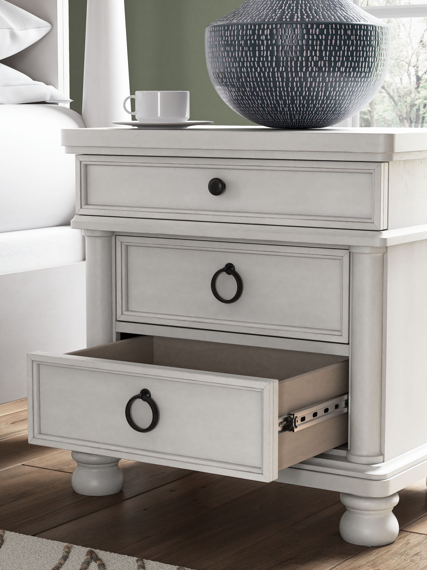 Rowlenstown - Three Drawer Night Stand - Hornell Furniture Outlet