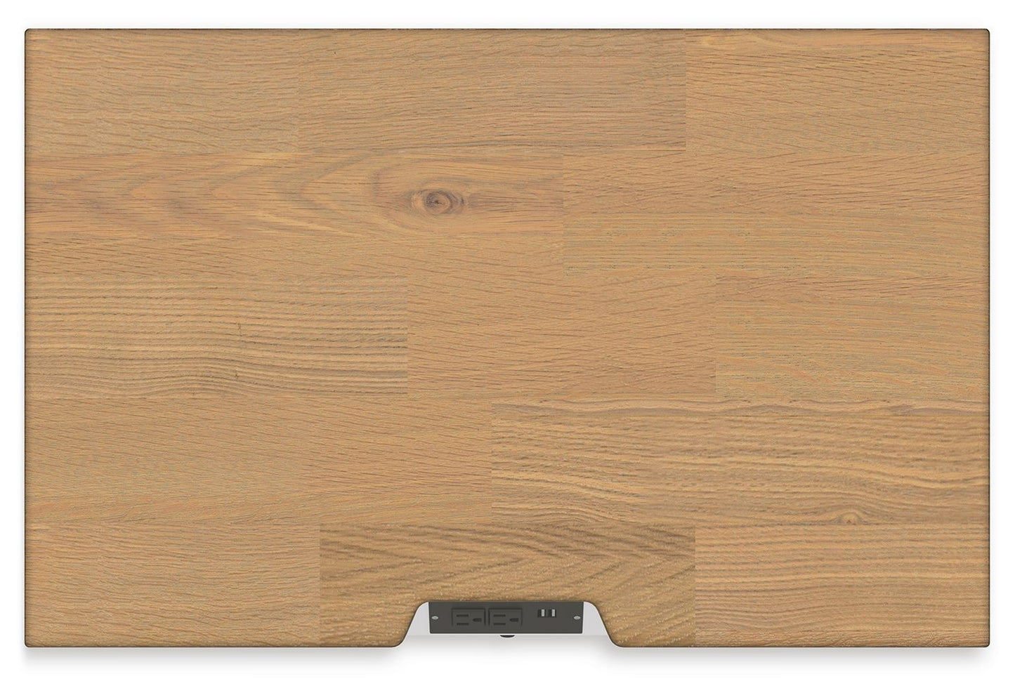 Ashbryn - White / Natural - Three Drawer Night Stand - Hornell Furniture Outlet