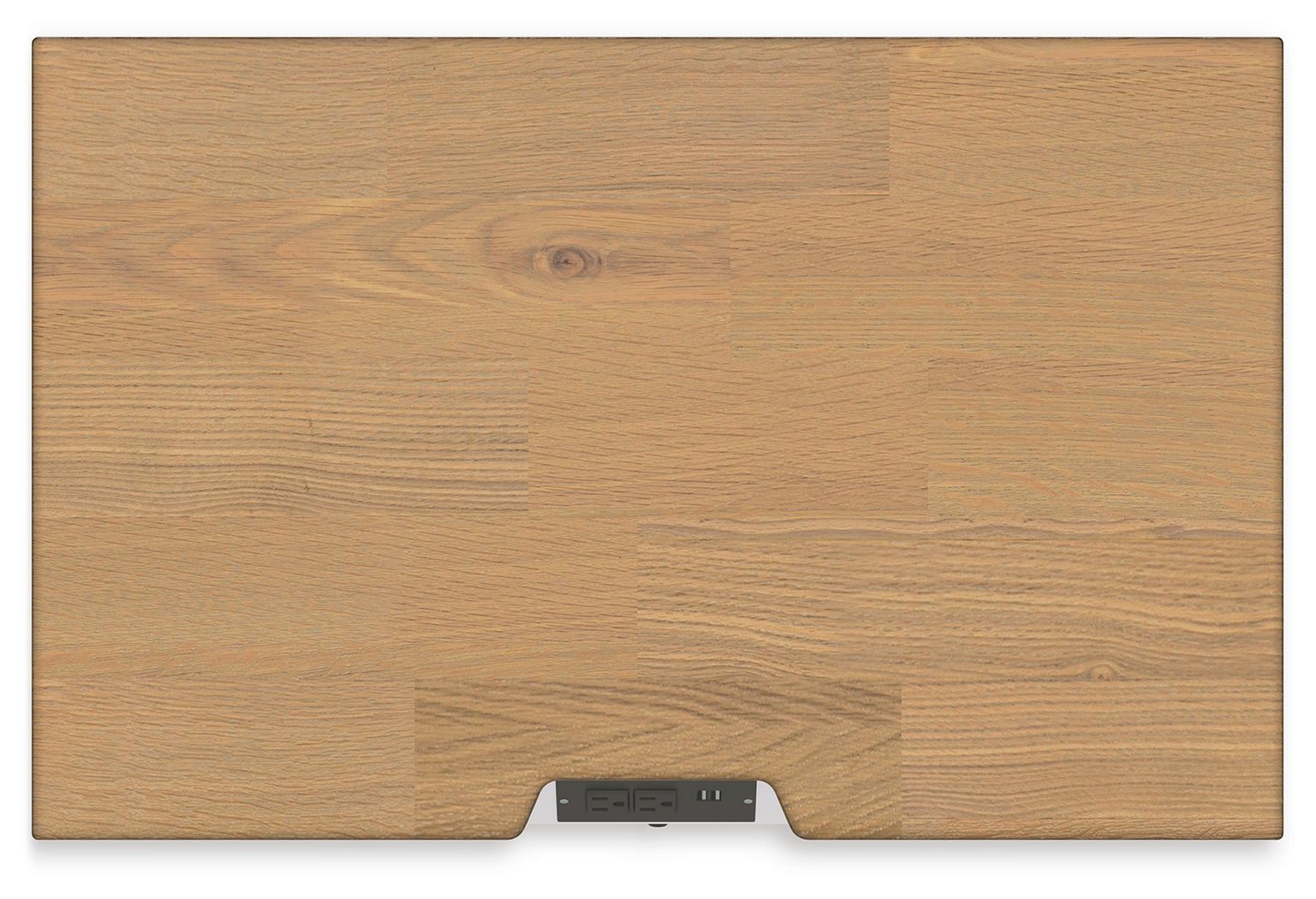 Ashbryn - White / Natural - Three Drawer Night Stand - Hornell Furniture Outlet