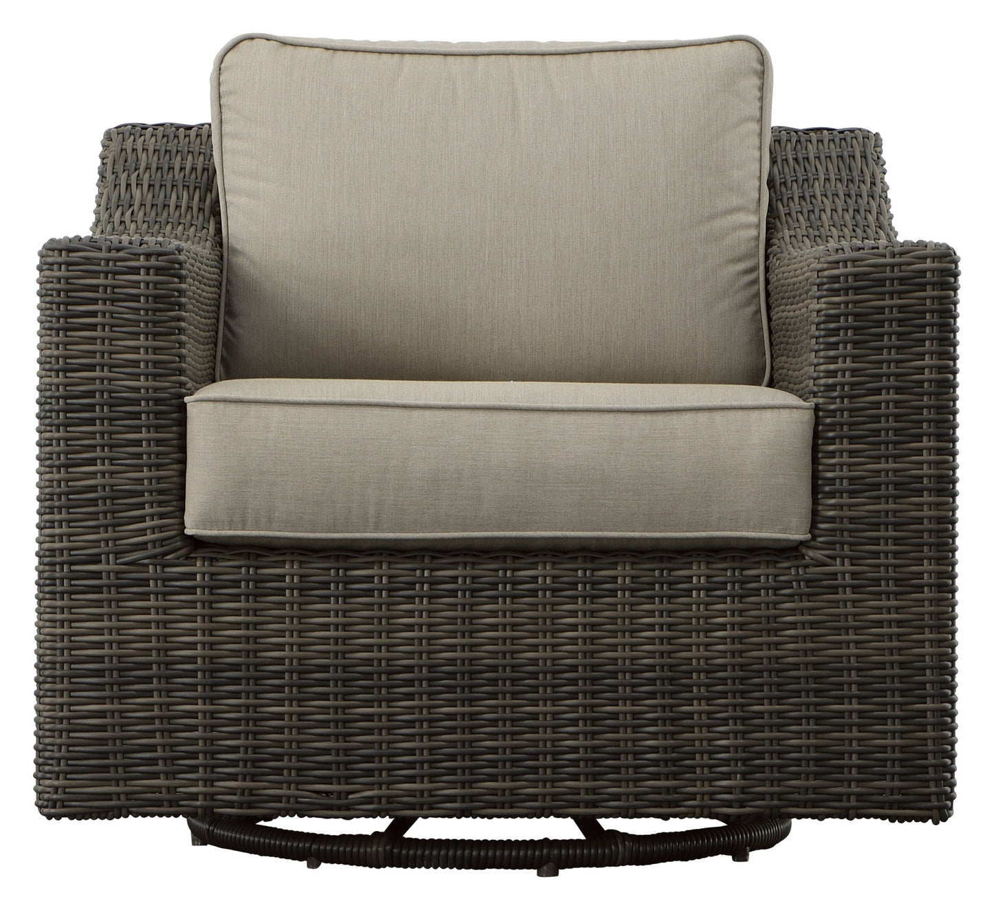 Jones - Outdoor Swivel Lounge Chair (Set of 2) - Brown - Hornell Furniture Outlet