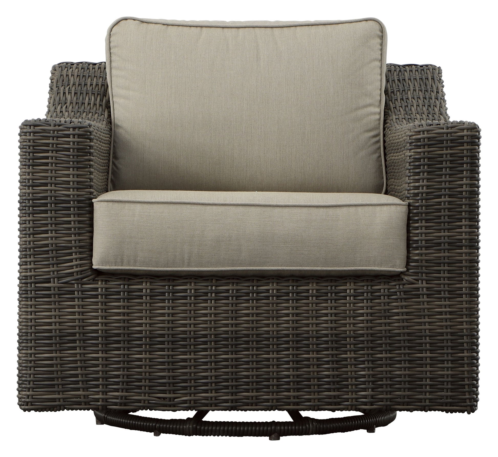 Jones - Outdoor Swivel Lounge Chair (Set of 2) - Brown - Hornell Furniture Outlet