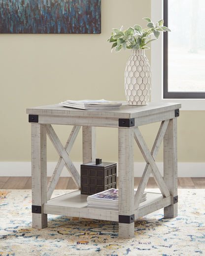 Carynhurst - Whitewash - Rectangular End Table - Hornell Furniture Outlet
