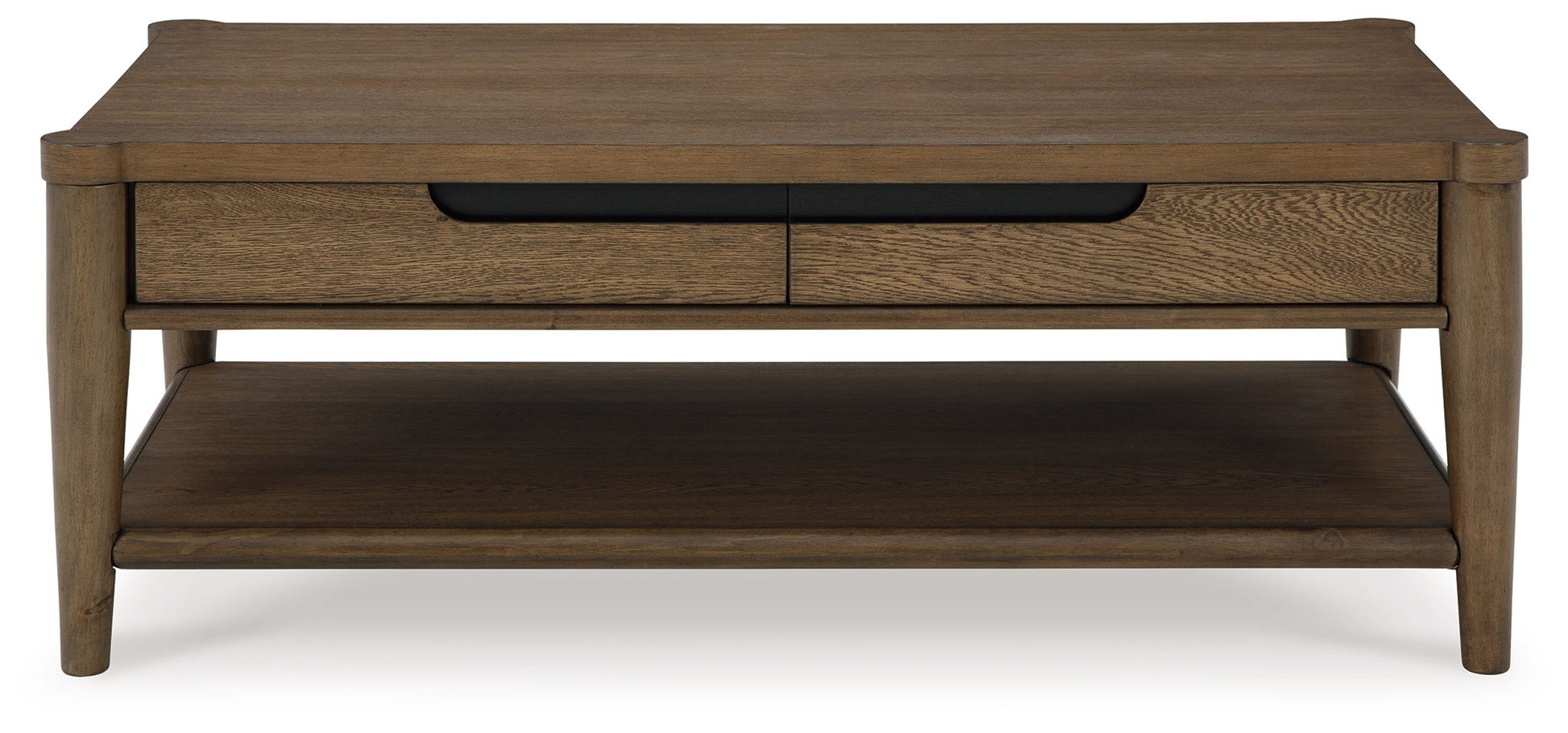Roanhowe - Brown - Rectangular Cocktail Table - Hornell Furniture Outlet