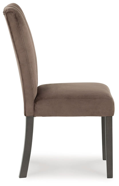 Jeshina - Mocha - Dining Upholstered Side Chair (Set of 2) - Hornell Furniture Outlet