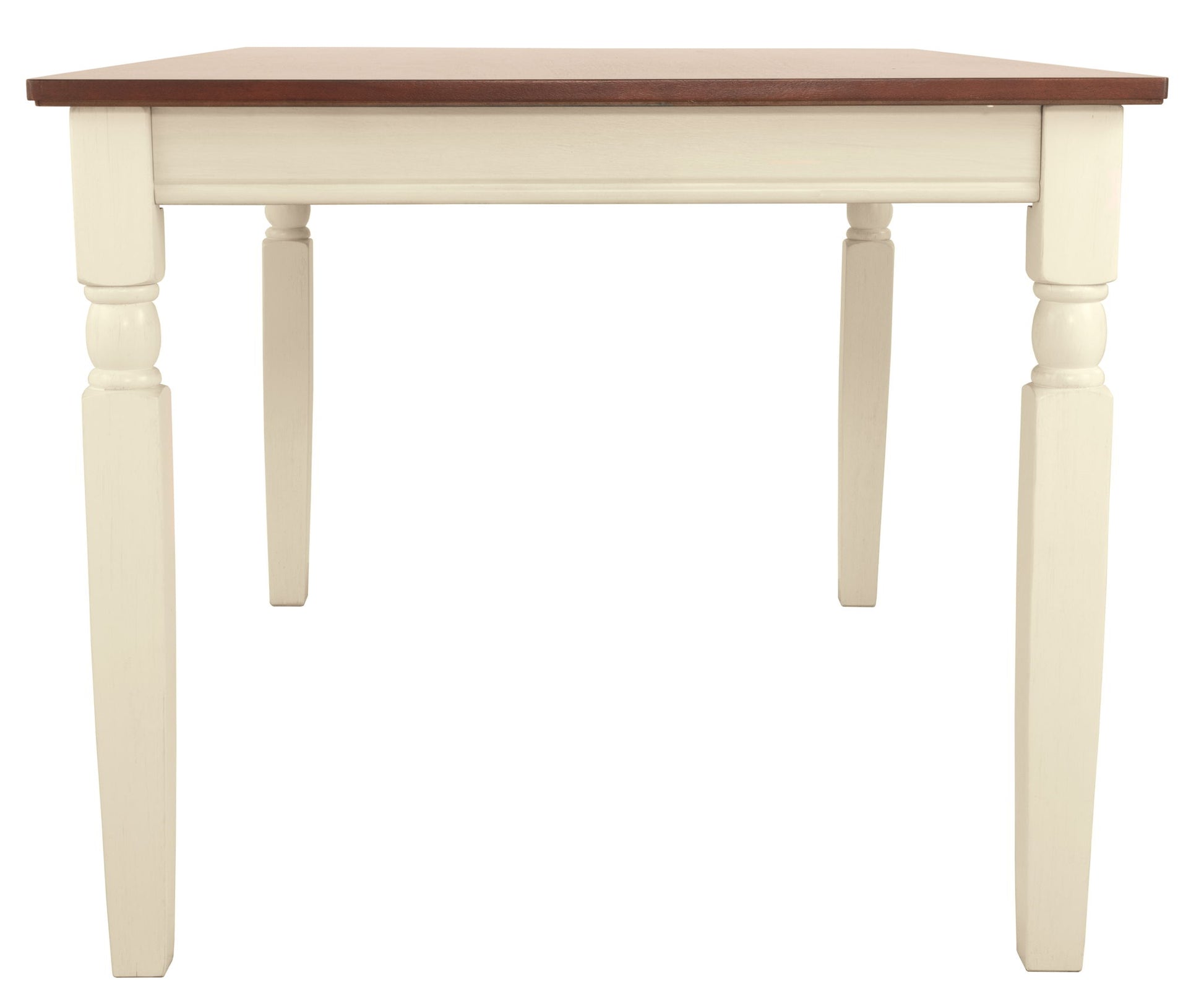 Whitesburg - Brown / Cottage White - Rectangular Dining Room Table - Hornell Furniture Outlet