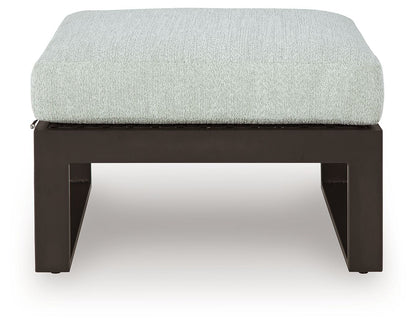 Beachloft - Black / Gray - Ottoman With Cushion - Hornell Furniture Outlet
