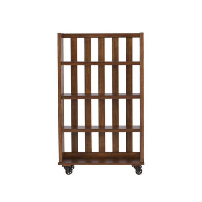 Arlington House - Open Bookcase - Dark Brown - Hornell Furniture Outlet