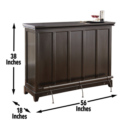 Garcia - Silverstone Top Counter - Dark Brown - Hornell Furniture Outlet