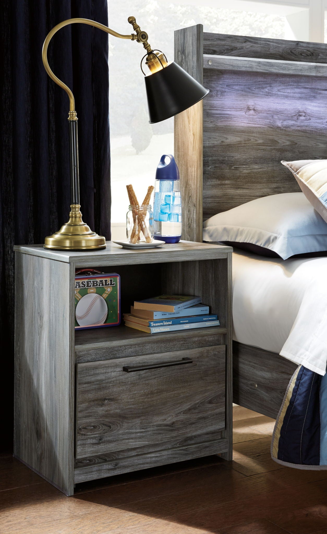 Baystorm - Panel Bedroom Set - Gray - Hornell Furniture Outlet