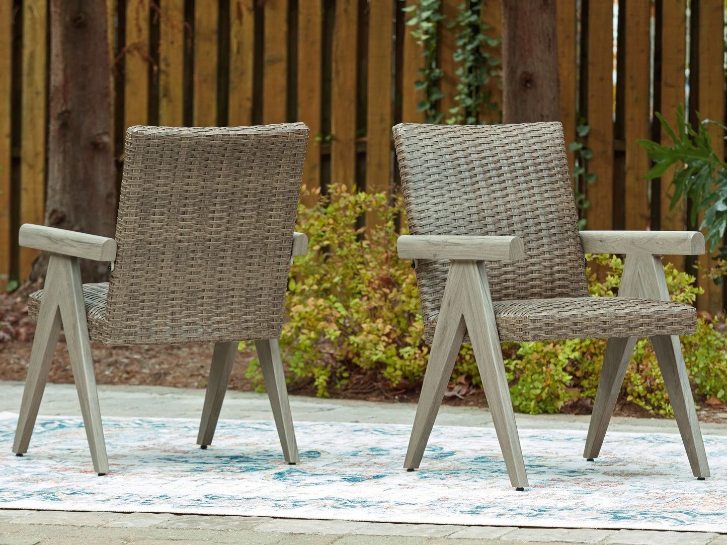 Cliff Trails - Beige - Arm Chair (Set of 2) - Hornell Furniture Outlet