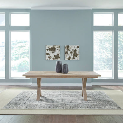 Brentwood - Double Pedestal Table - Brown - Hornell Furniture Outlet