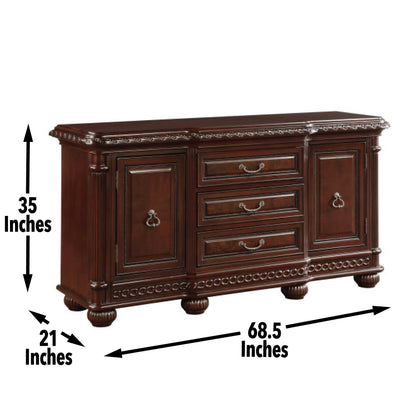 Antoinette - Buffet - Dark Brown - Hornell Furniture Outlet