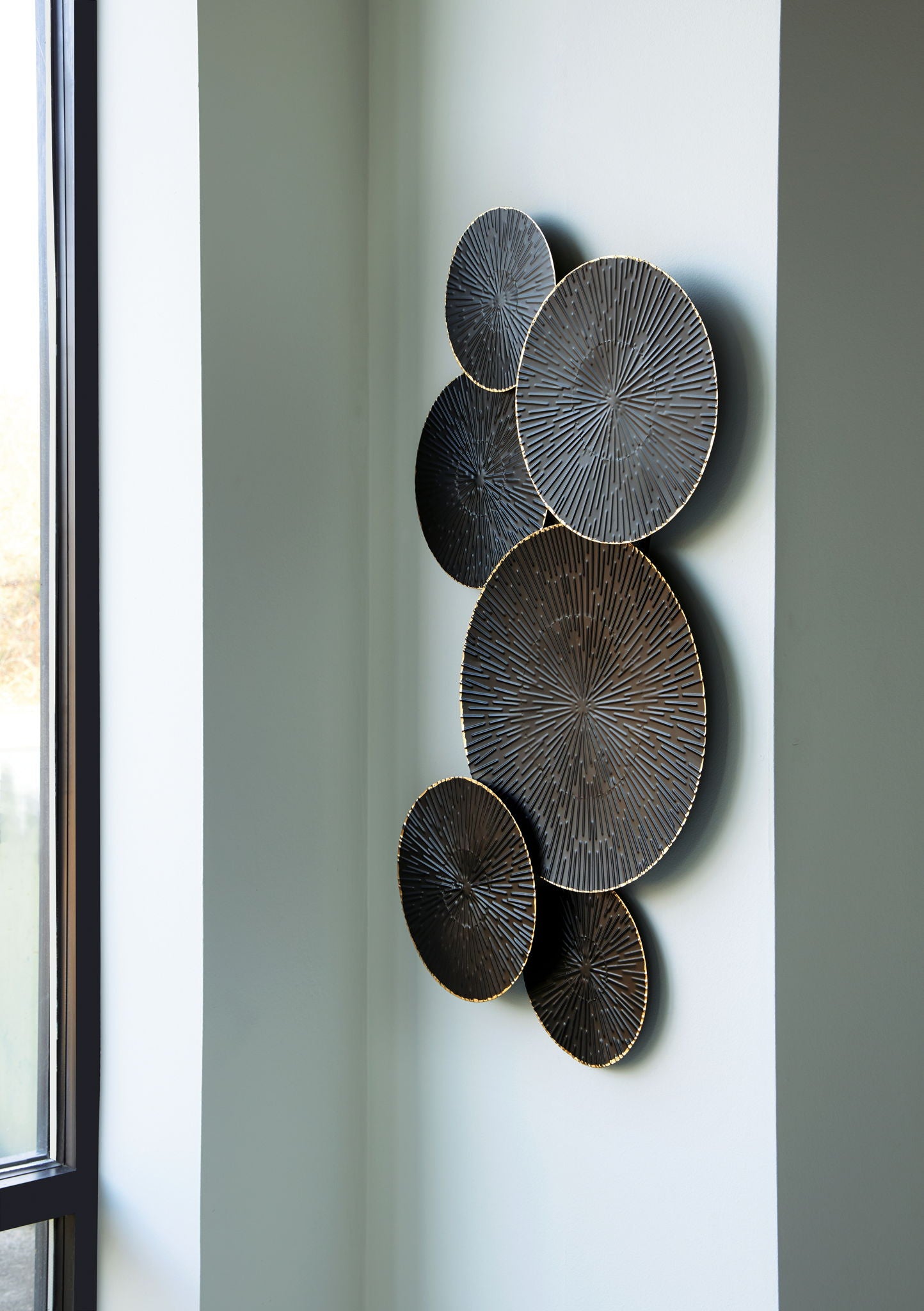 Rhetlen - Black / Gold Finish - Wall Decor - Hornell Furniture Outlet