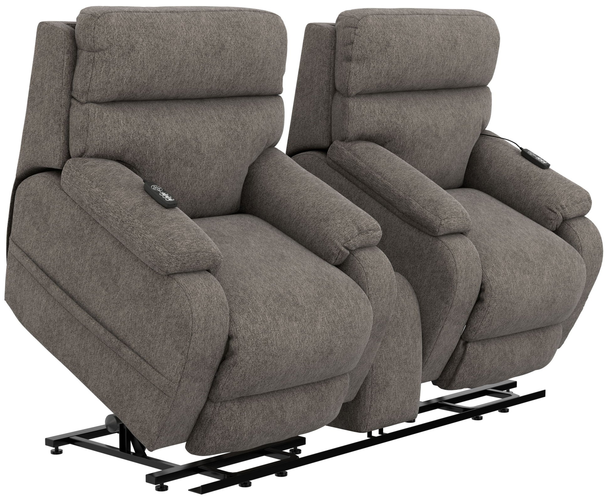 Regenerator - Dual Lift Power Headrest Console Loveseat With CR3 Heat/Massage/Lumbar/Zero Gravity - Hornell Furniture Outlet