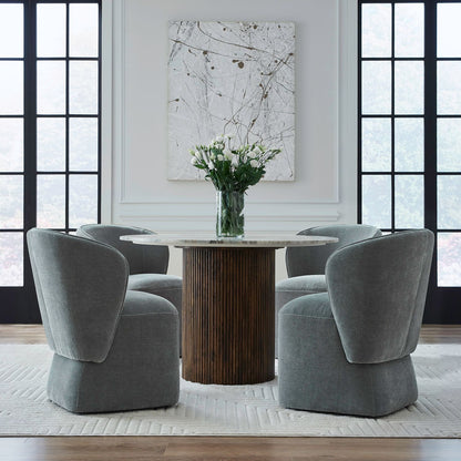 Accent Dining - Dining Chair With Casters - Hornell Furniture Outlet