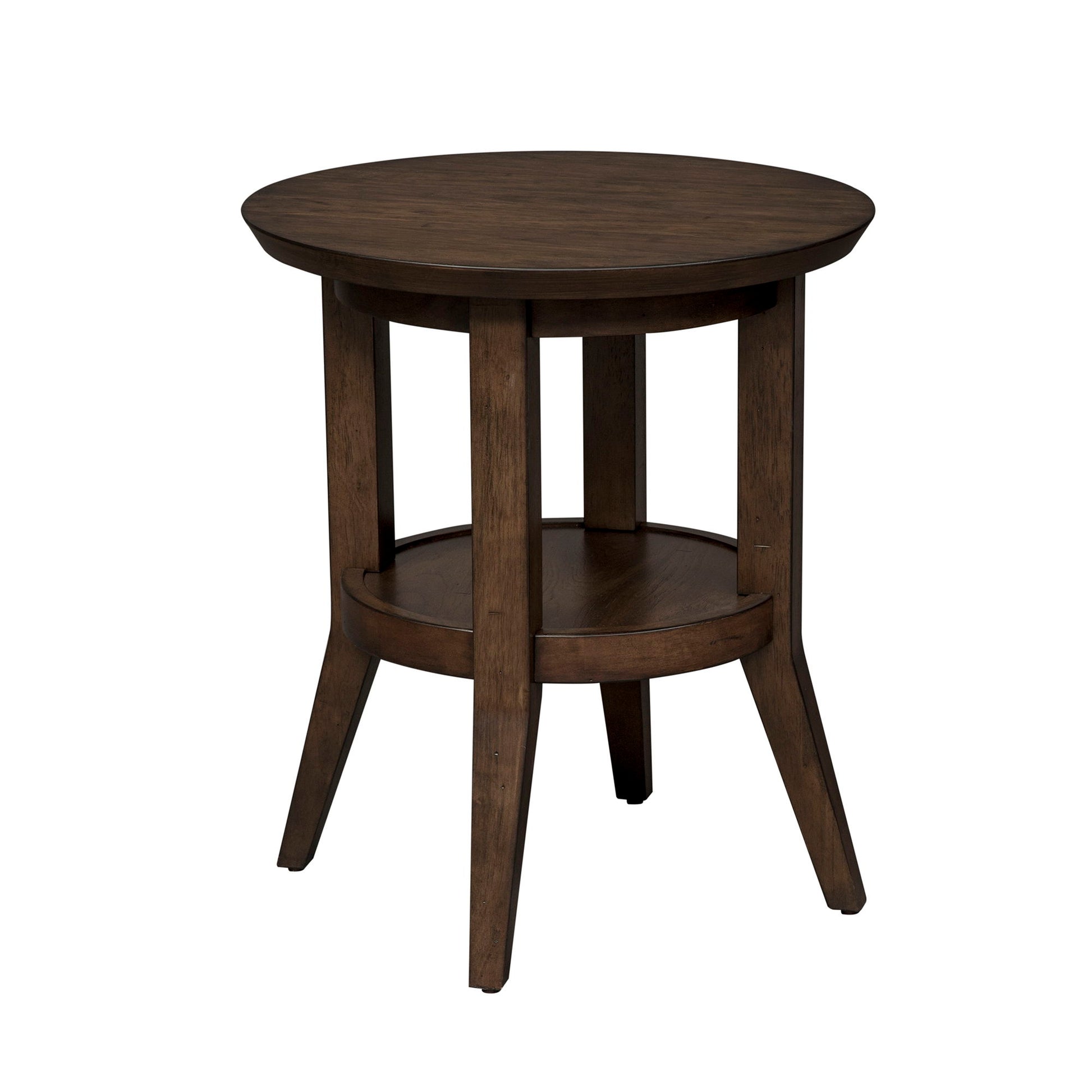Ventura Blvd - 3 Piece Table Set (1 Cocktail Table 2 Round End Tables) - Dark Brown - Hornell Furniture Outlet