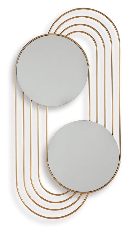 Warrenley - Gold Finish - Accent Mirror - Hornell Furniture Outlet