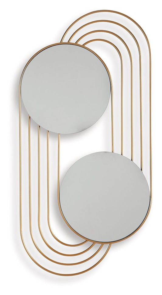 Warrenley - Gold Finish - Accent Mirror - Hornell Furniture Outlet