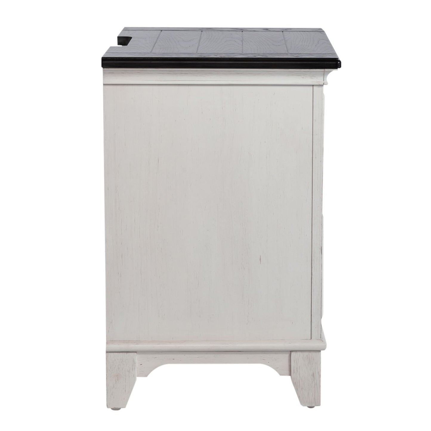 Allyson Park - 2 Drawer Nightstand With Charging Station - White - Hornell Furniture Outlet