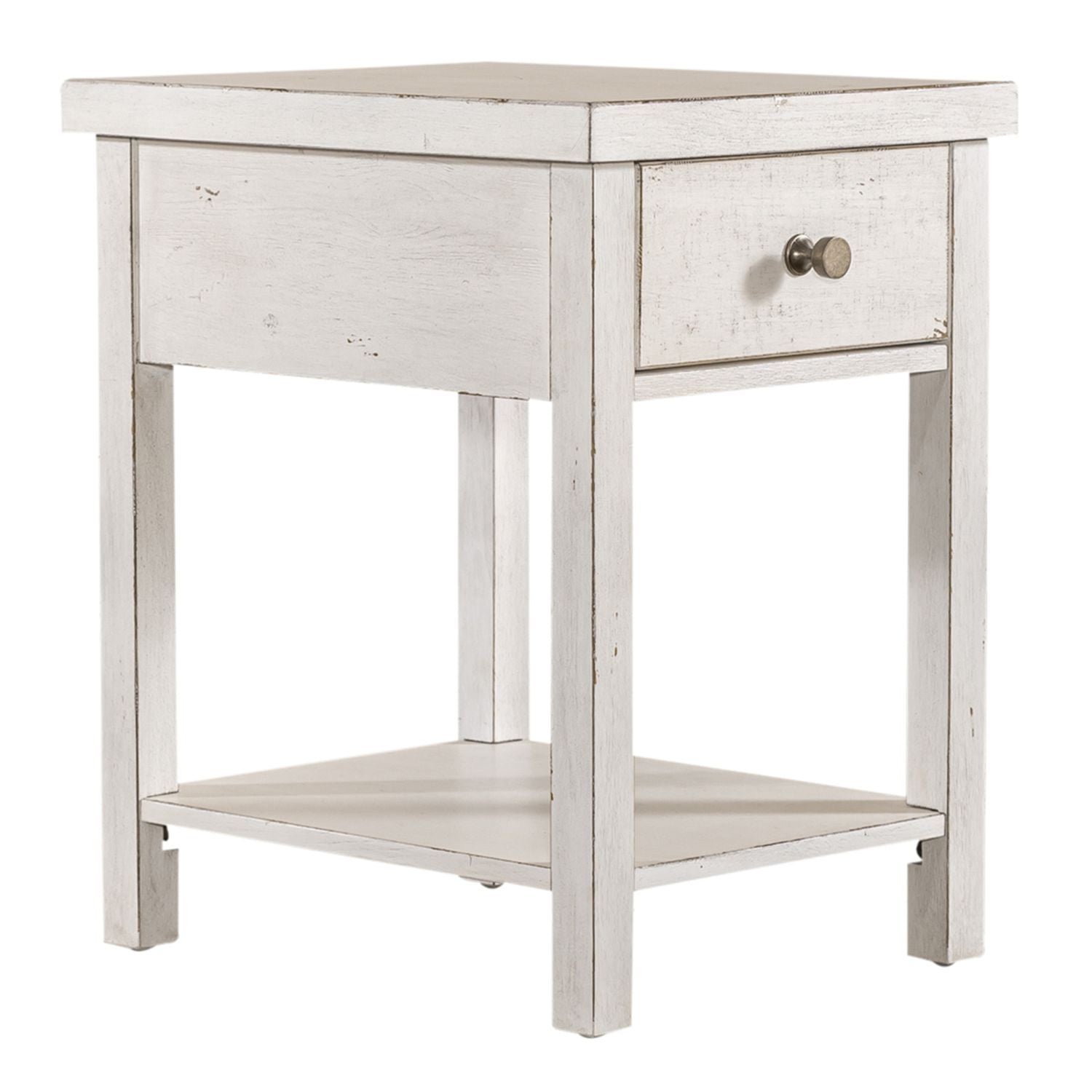 Modern Farmhouse - Drawer Chair Side Table - Hornell Furniture Outlet