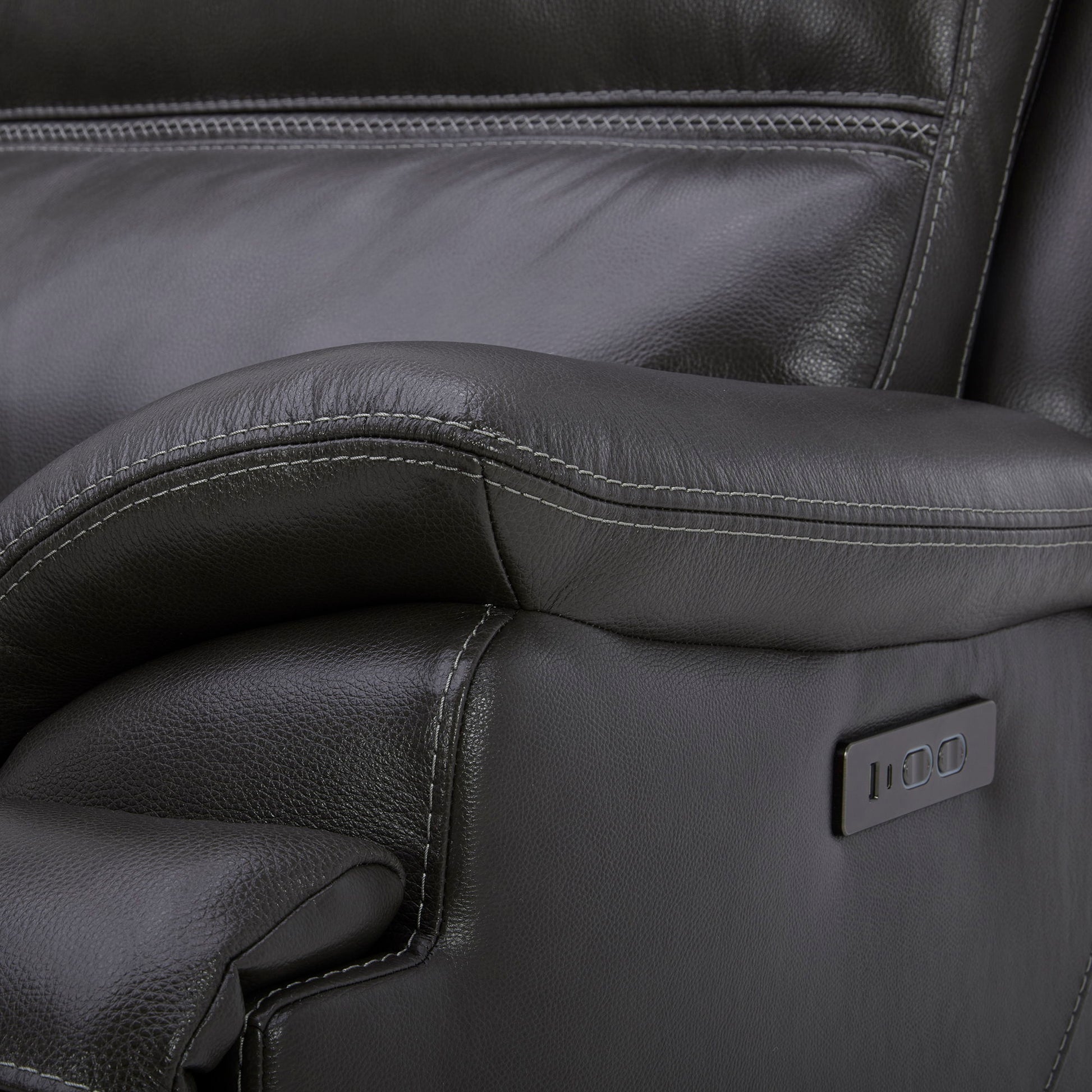 Bentley - Sofa P2 & ZG - Graphite - Hornell Furniture Outlet