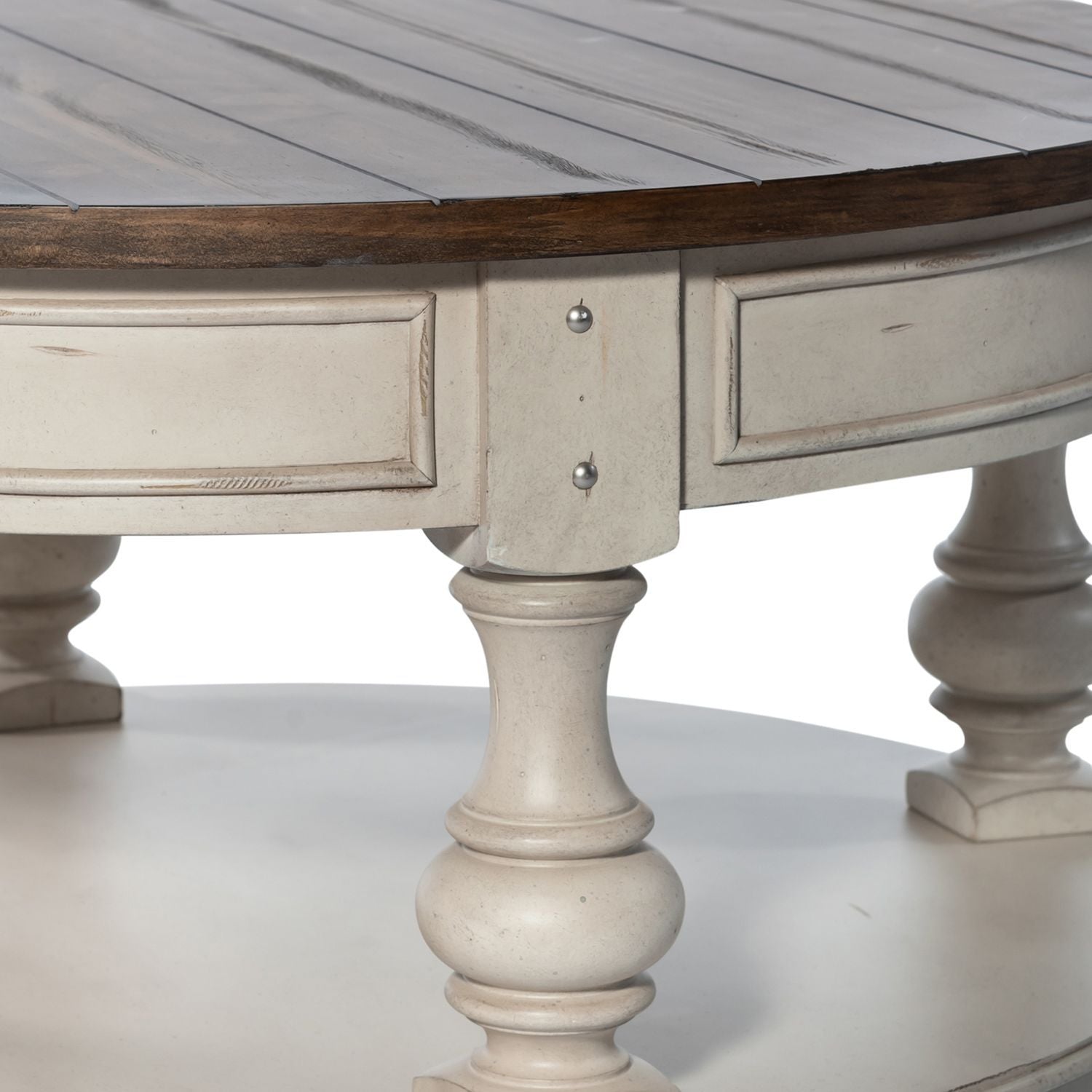 Morgan Creek - Round Cocktail Table - White - Hornell Furniture Outlet