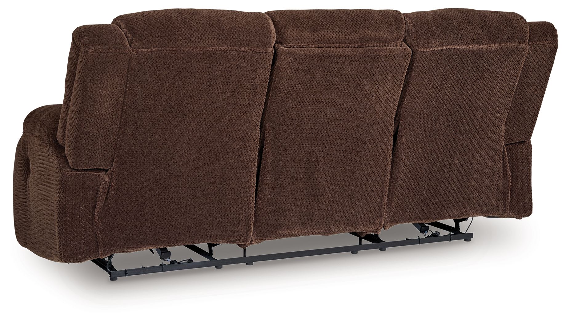Free Wake - Chocolate - Reclining Power Sofa With Drop Down Table - Hornell Furniture Outlet