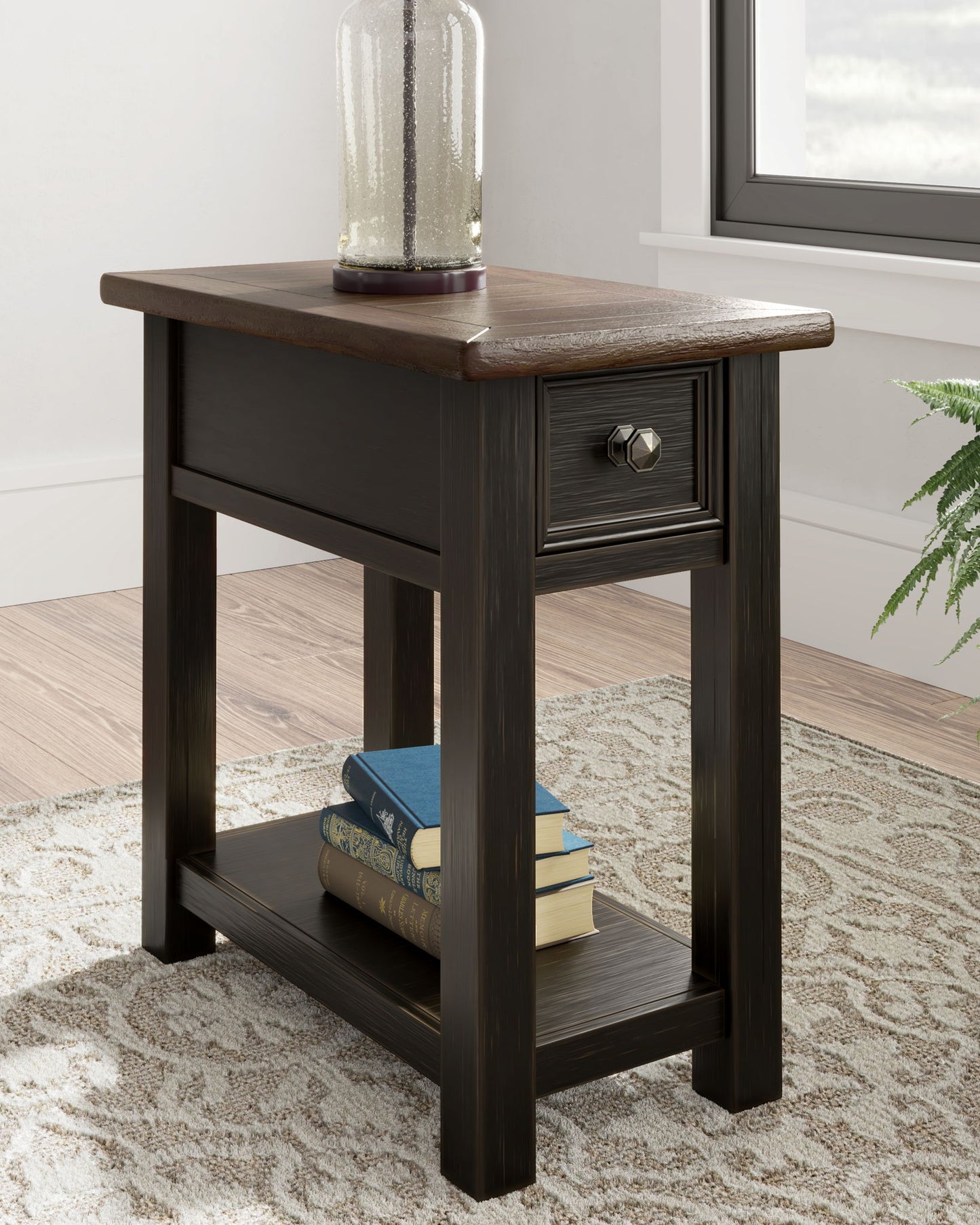 Tyler Creek - Black / Gray - Chair Side End Table - Hornell Furniture Outlet