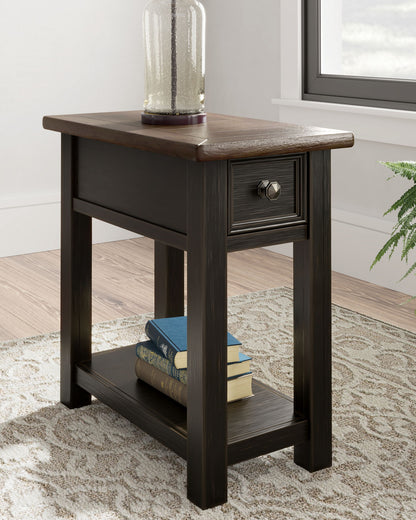 Tyler Creek - Black / Gray - Chair Side End Table - Hornell Furniture Outlet