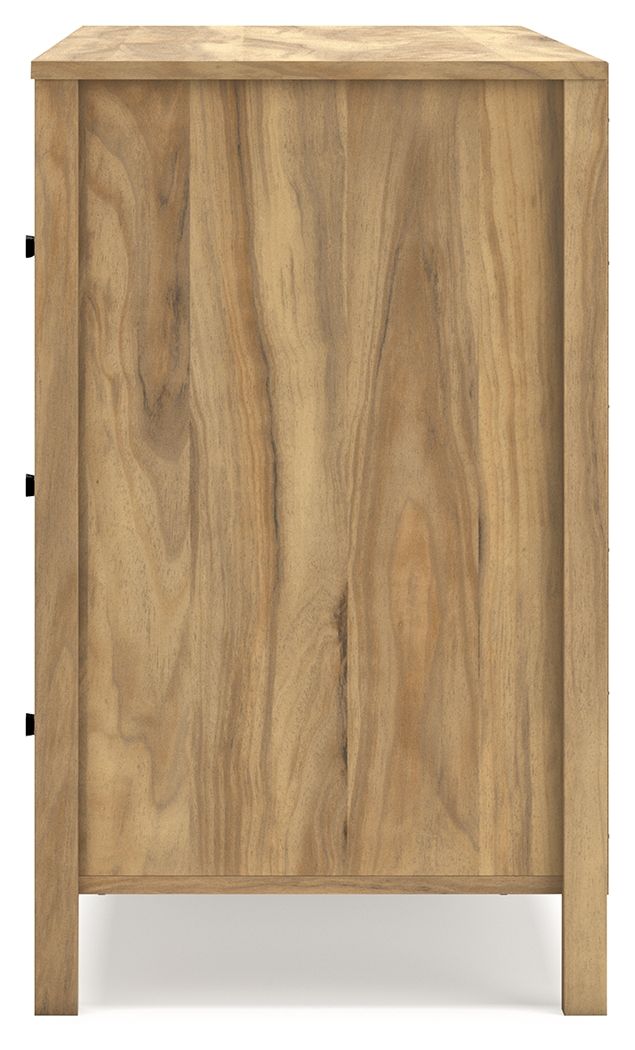 Bermacy - Light Brown - Six Drawer Dresser - Hornell Furniture Outlet