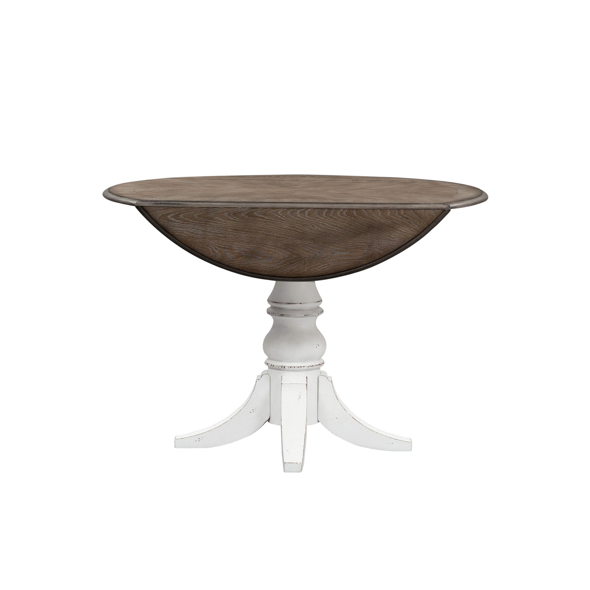 Magnolia Manor - Drop Leaf Table - White - Hornell Furniture Outlet