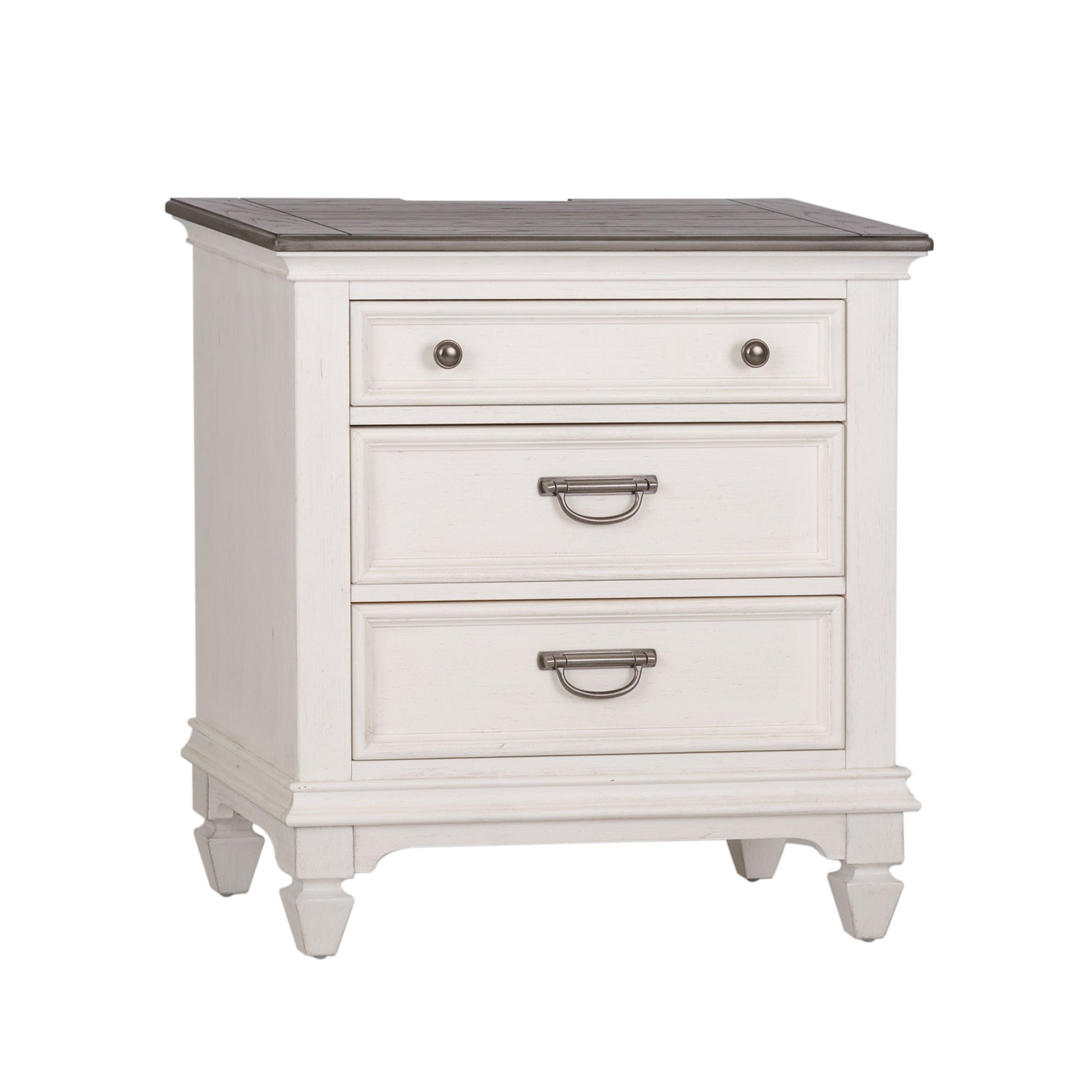 Allyson Park - Nightstand w/ Charging Station - Hornell Furniture Outlet