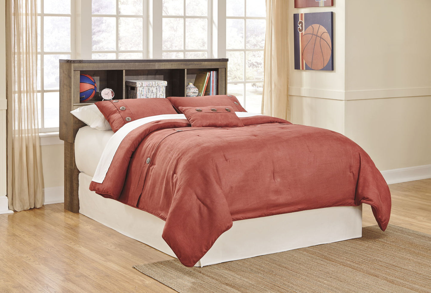 Trinell - Bookcase Storage Bed - Hornell Furniture Outlet