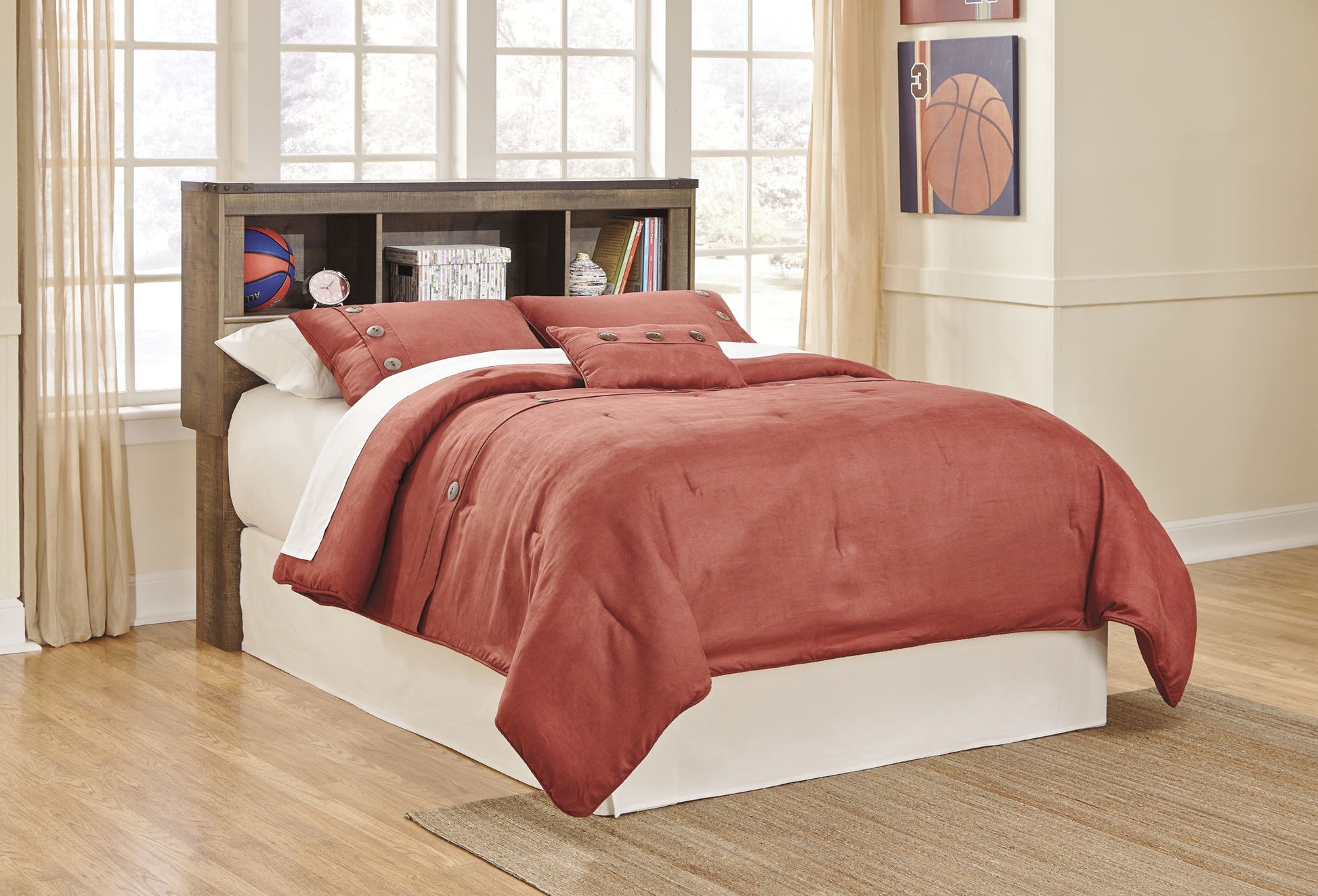 Trinell - Bookcase Storage Bed - Hornell Furniture Outlet