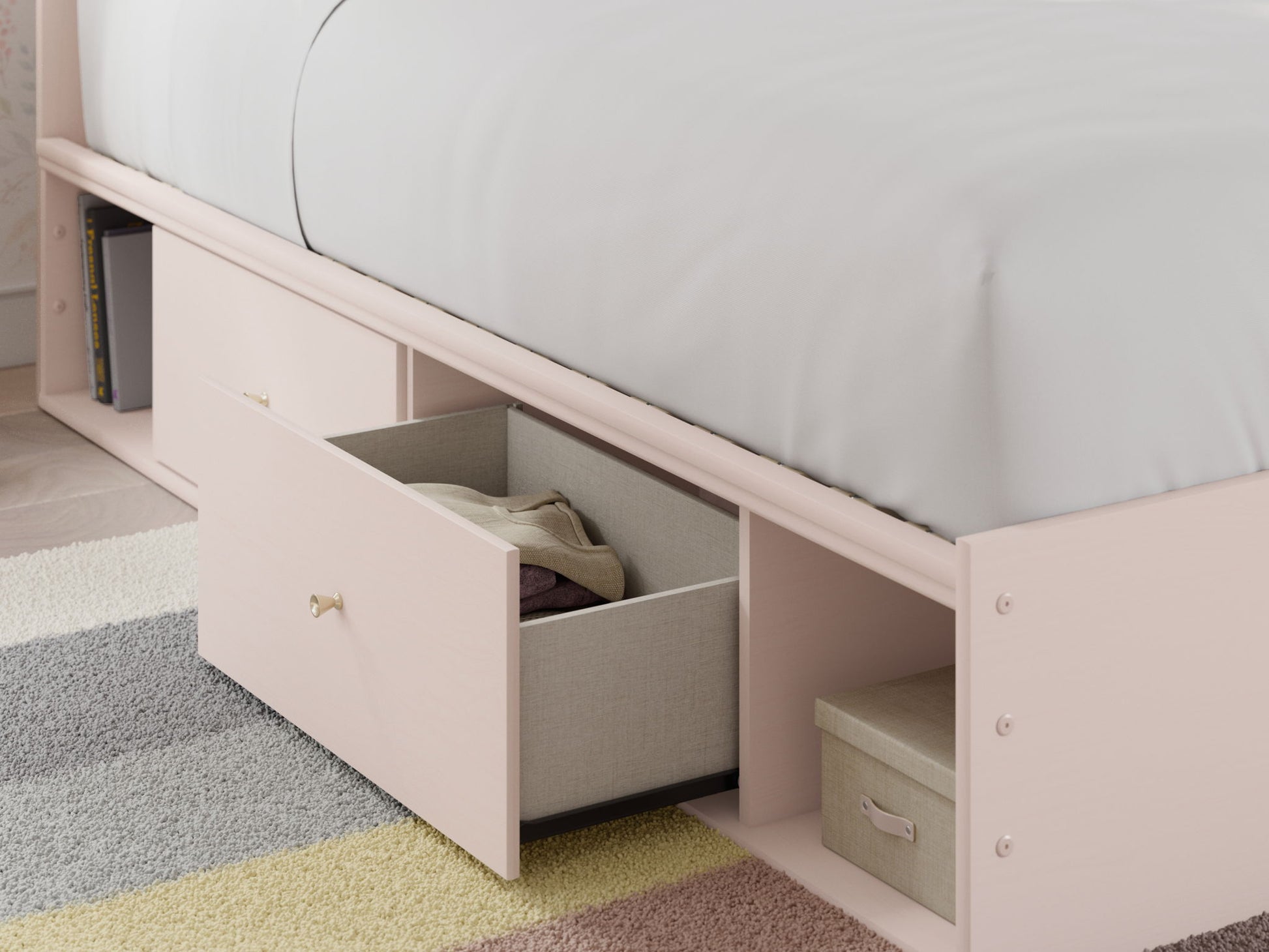 Wistenpine - Upholstered Panel Bed With Storage - Hornell Furniture Outlet