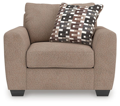 Triston - Peaks - Suede - Chair And A Half - Hornell Furniture Outlet
