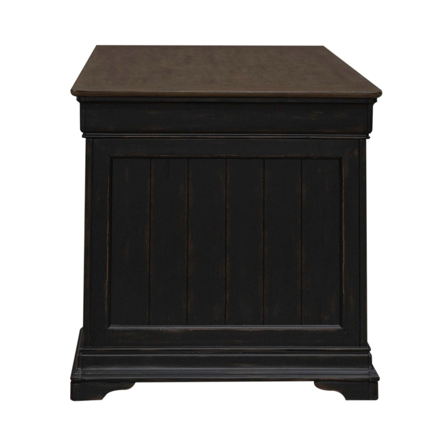 Meritage - Jr Executive Desk - Black - Hornell Furniture Outlet