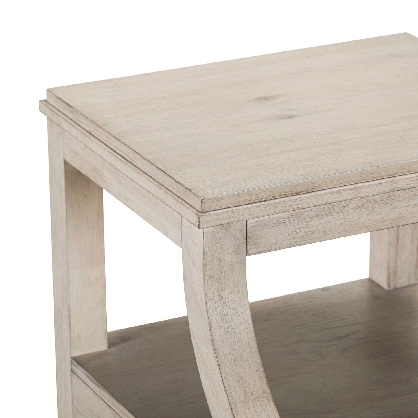 New Haven - Chairside Table - Sanctuary White - Hornell Furniture Outlet