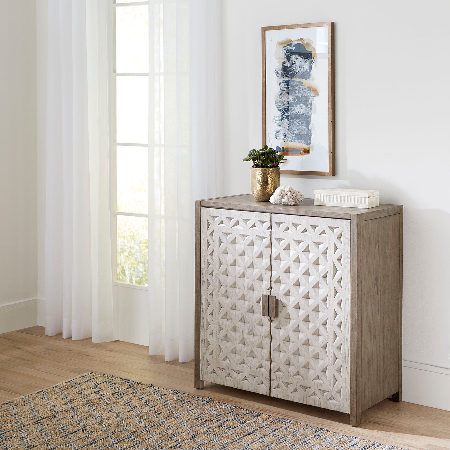 Chatfield - Accent Console - White - Hornell Furniture Outlet