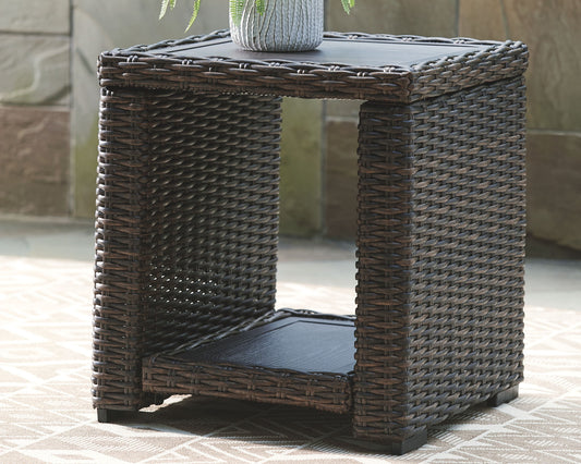 Grasson Lane - Brown - Square End Table - Hornell Furniture Outlet
