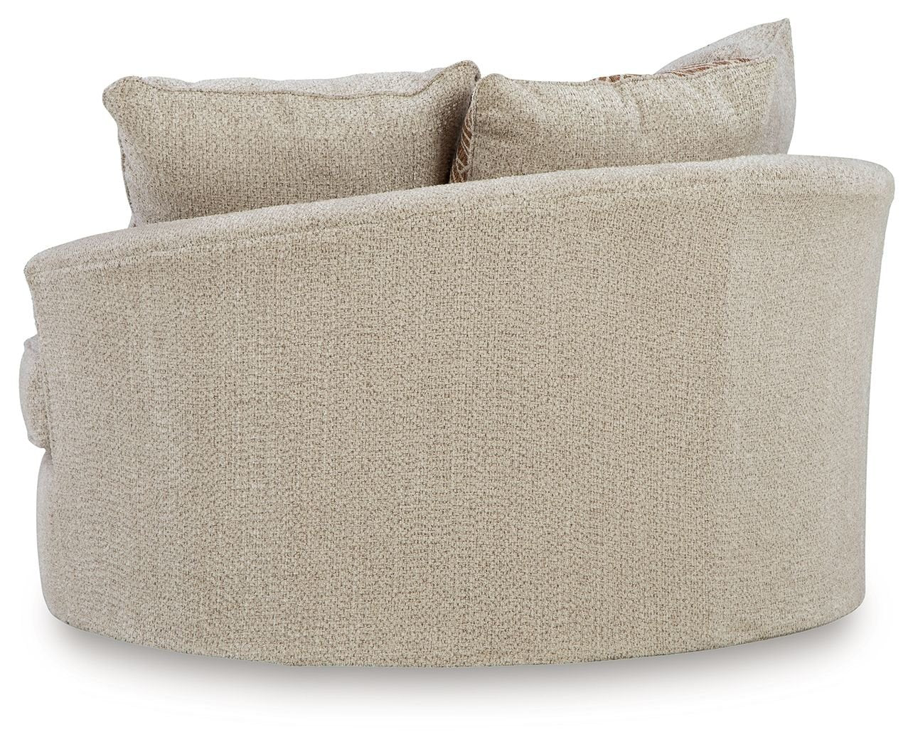 Steelwater Retreat - Oversized Swivel Accent Chair - Latte - Hornell Furniture Outlet