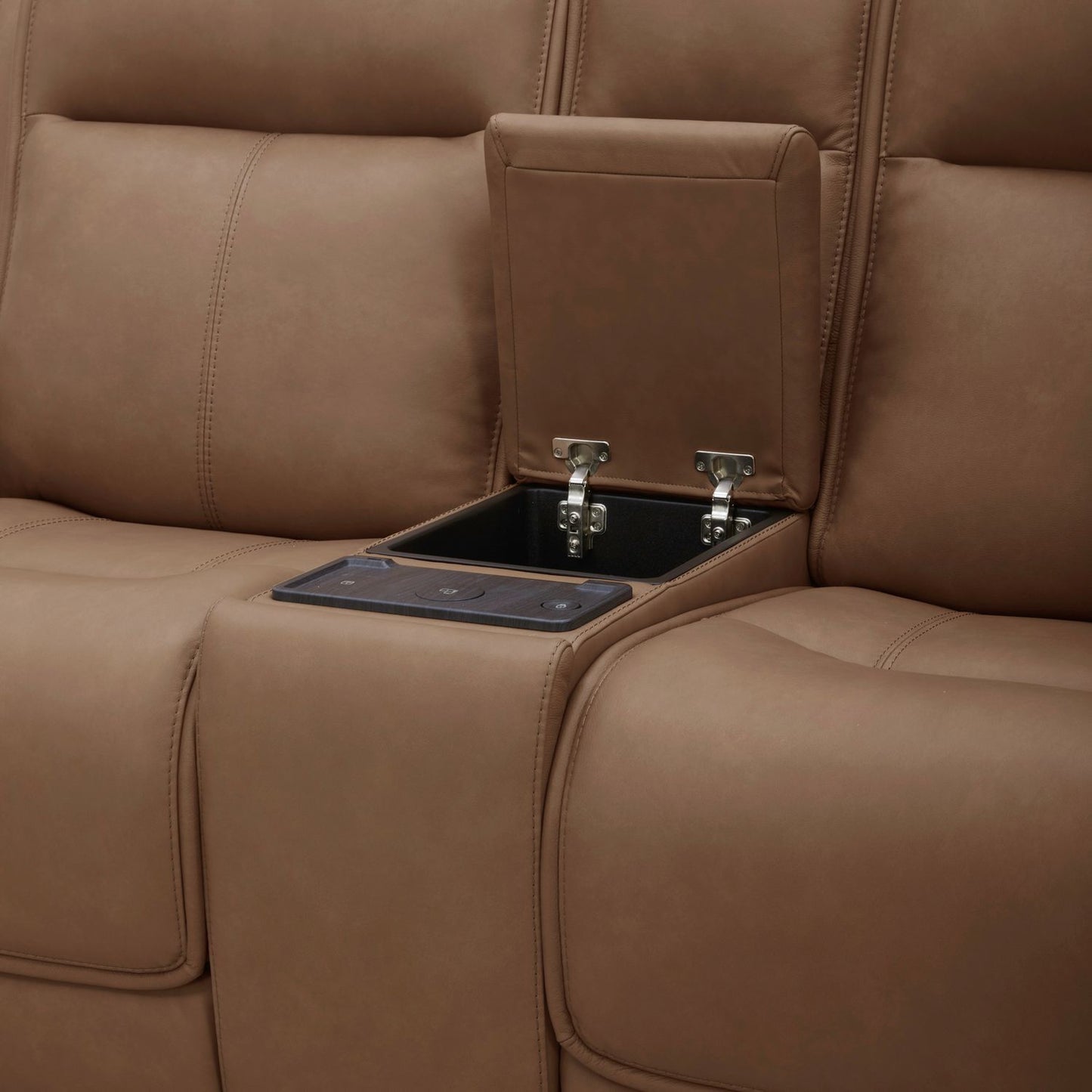 Cora - Loveseat With Console P3 & ZG - Hornell Furniture Outlet