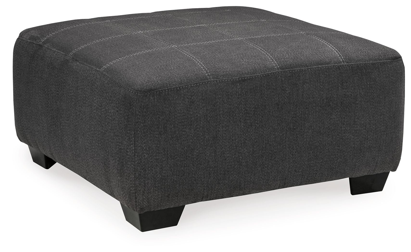 Ambee - Oversized Accent Ottoman - Slate - Hornell Furniture Outlet