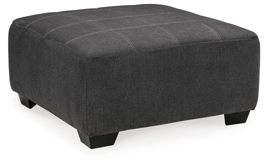 Ambee - Oversized Accent Ottoman - Slate - Hornell Furniture Outlet